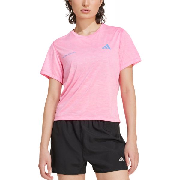 Adidas T-shirt Own the Run Melange jl8723 Xs Rosa