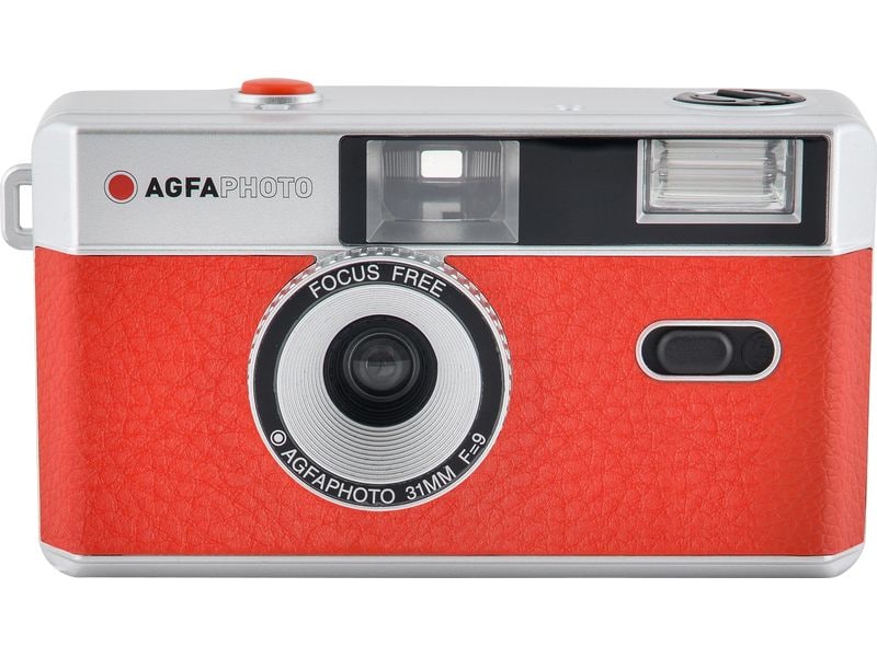 Agfa Analogkamera 35 mm - Rot Wiederverwendbare 35 mm Analogkamera
