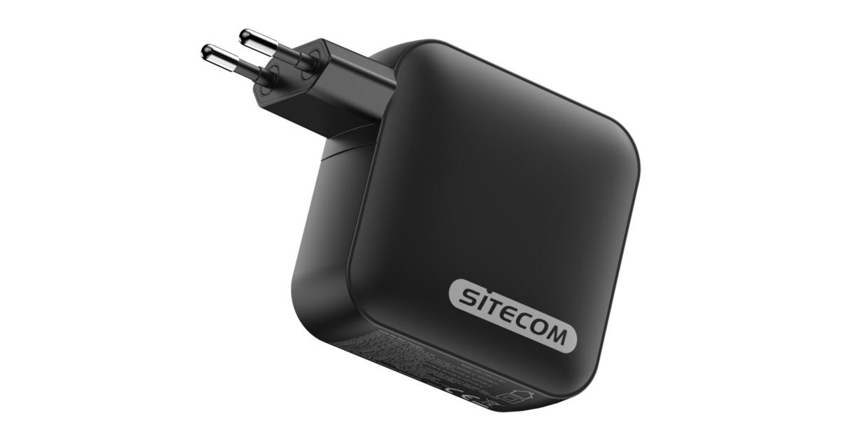 Sitecom165W GaN Power Delivery Wall Charger  (Zwart)