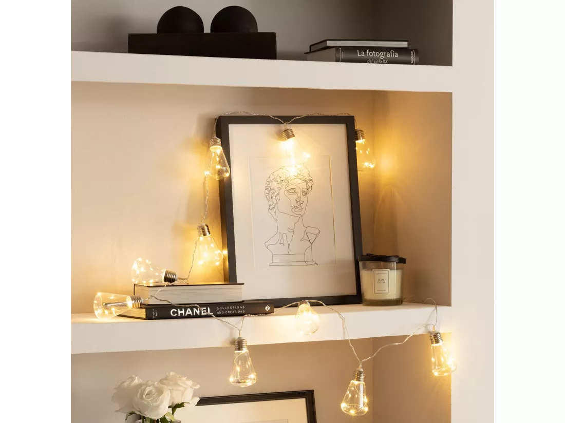 Guirlande d'Ampoules LED Edison 2m Blanc Chaud 3000K