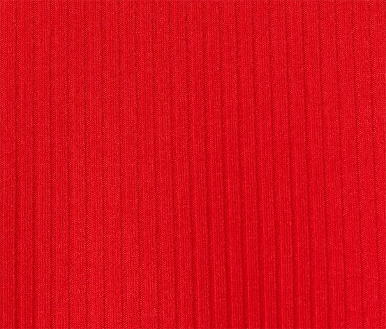 Jersey-Rippkleid, rot
