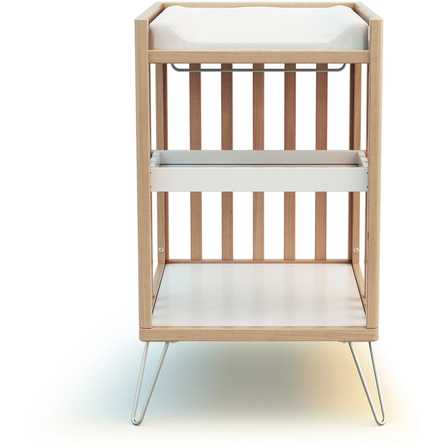 JURABABY Wickeltisch multifunktional Only Scandicraft Buche  Stahl