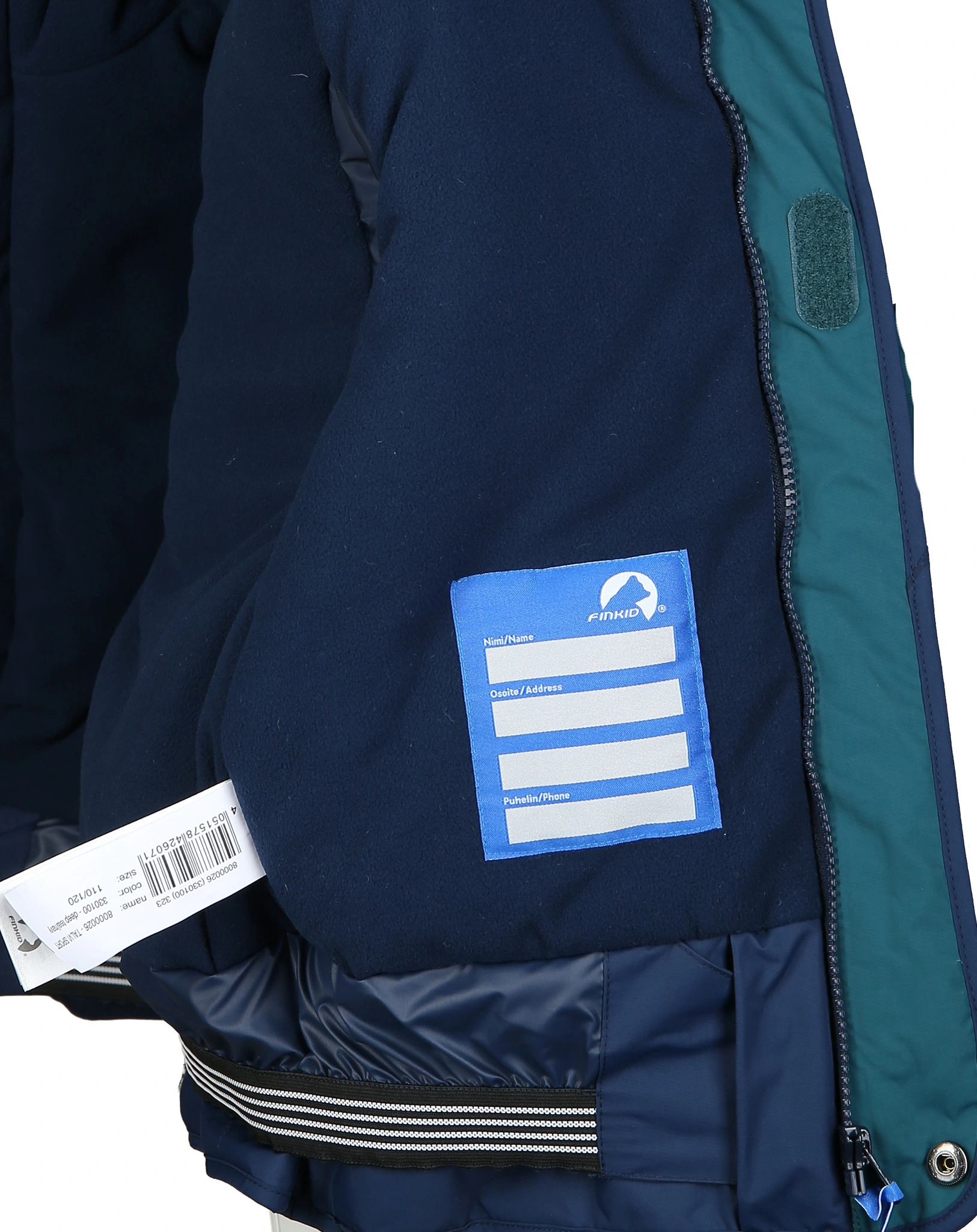 Winterparka TALVI SPORT mit Schneefang in deep teal/navy