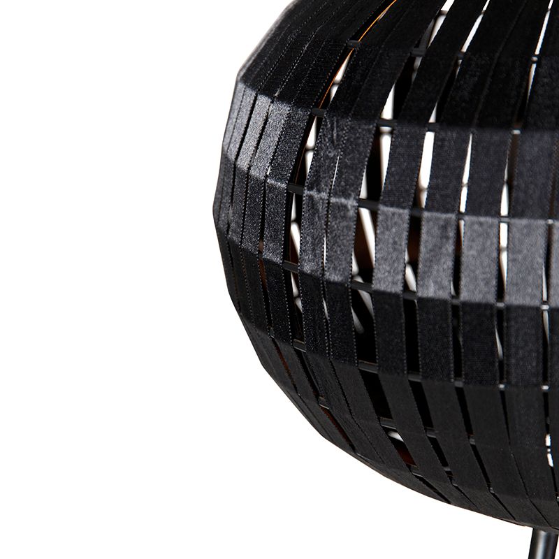 Moderne vloerlamp tripod zwart - Zoë