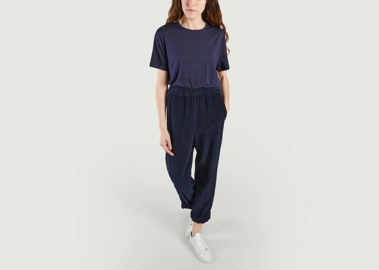 Pantalon coupe mom en velours côtelé Padow American Vintage