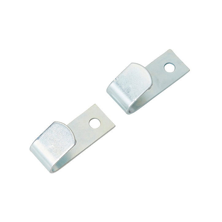 2 crochets de bâche Diall acier noir par électrophorèse 41 x 15 mm