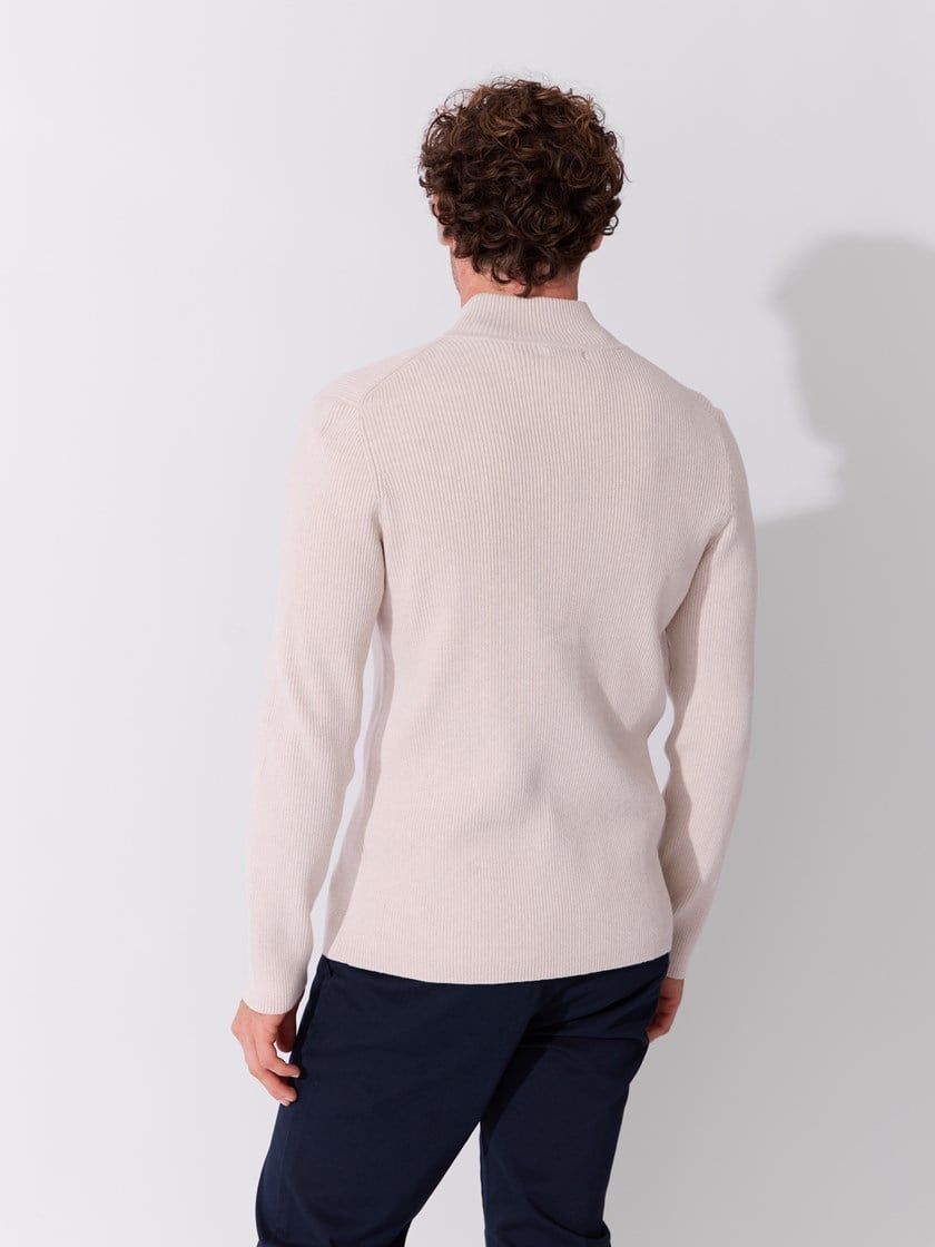 Bruno zip cardigan Nimbus Cloud