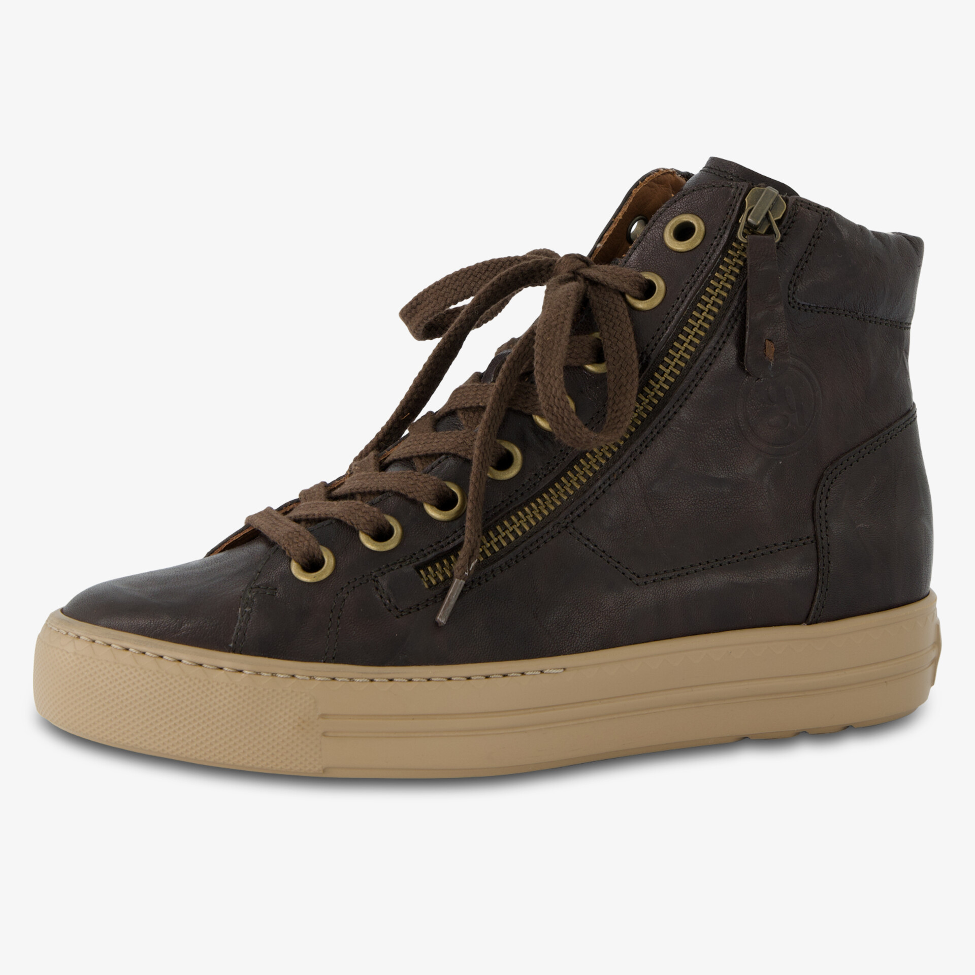 paul green Damen Schnürstiefeletten braun