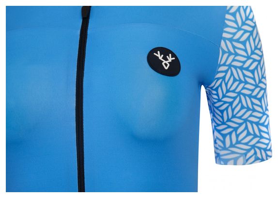 Maillot Manches Courtes Femme LeBram Aspin Bleu Azur Coupe Ajustée