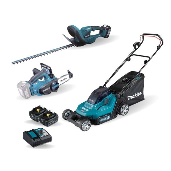 Makita Motosserra DUC122Z   Corta Relvas DLM432Z   Corta Sebes DUH523Z 18V