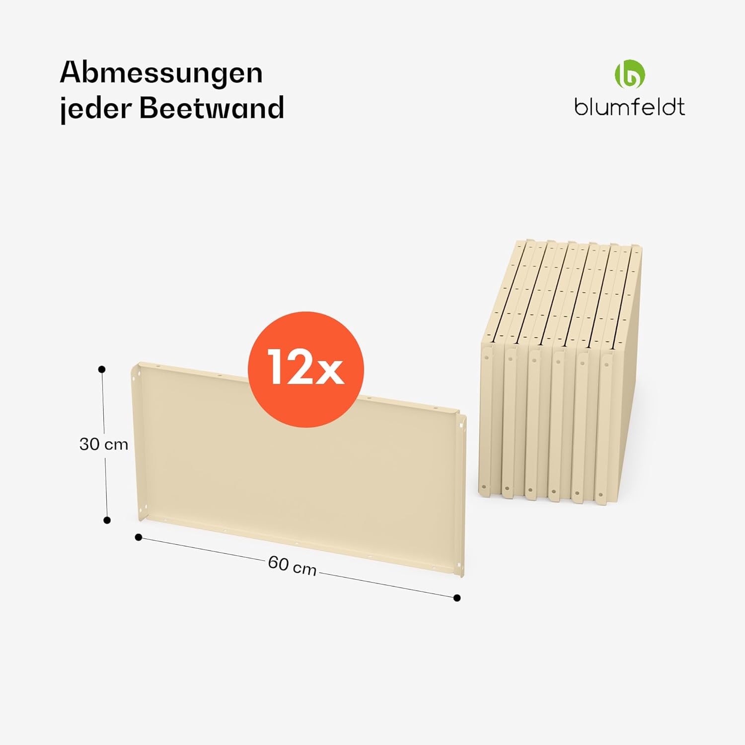 blumfeldt Versagrow Hochbeet - Modulares Hochbeet Metall, 651 L, Pulverbeschichteter Stahl, Frost- und Rostfrei, Höhenverstellbar bis 90 cm, Für Gemüse und Kräuter, Einfacher Aufbau