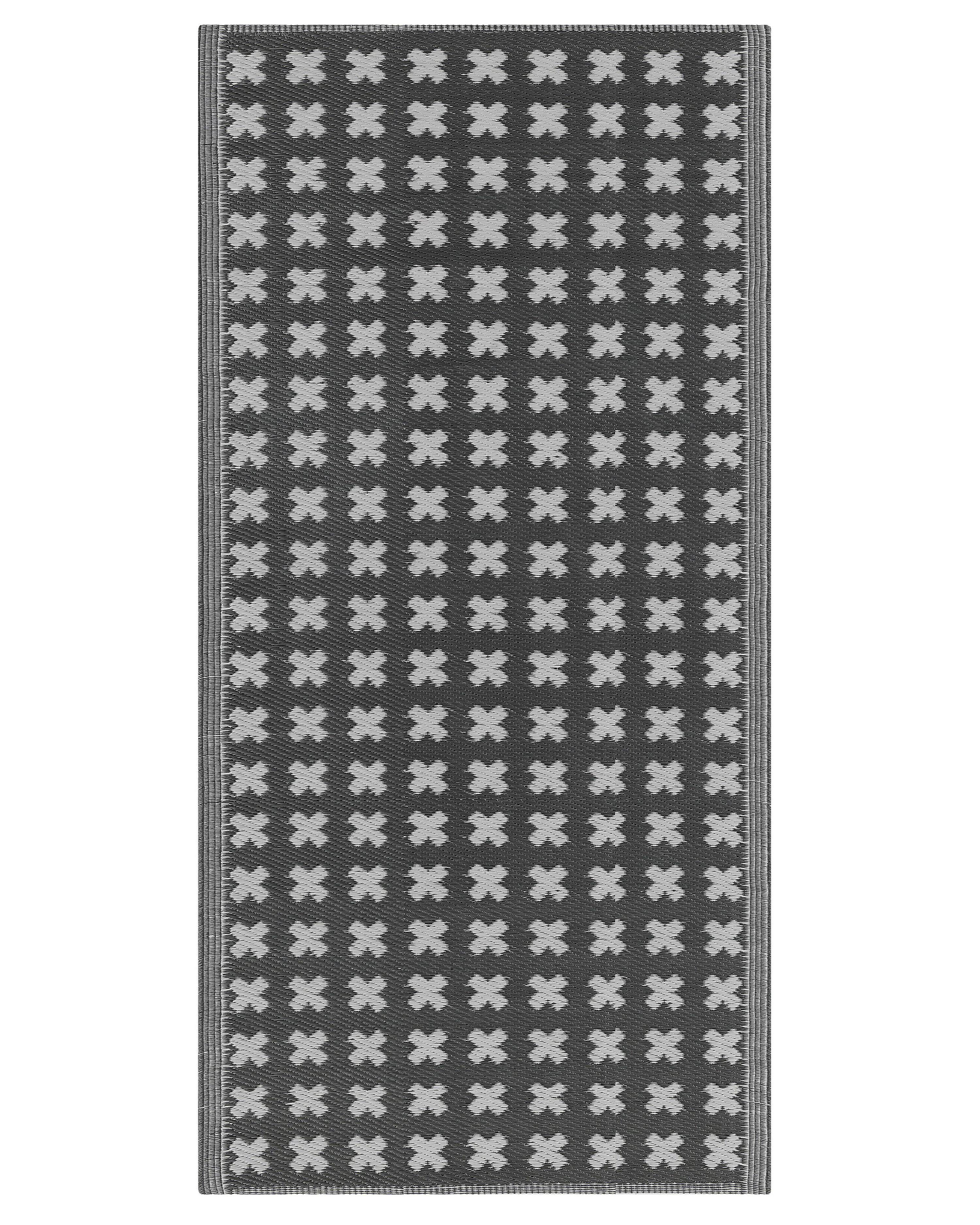 Tuintapijt ROHTAK Zwart 90 x 180 cm