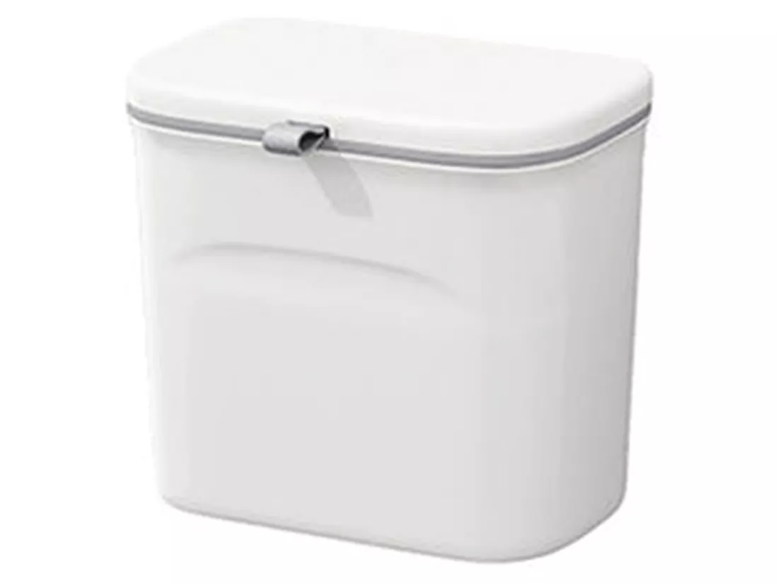 Lot de 2 poubelles multifonctionnelles 16 l (8x2), poubelles de cuisine à montage mural ou sur porte