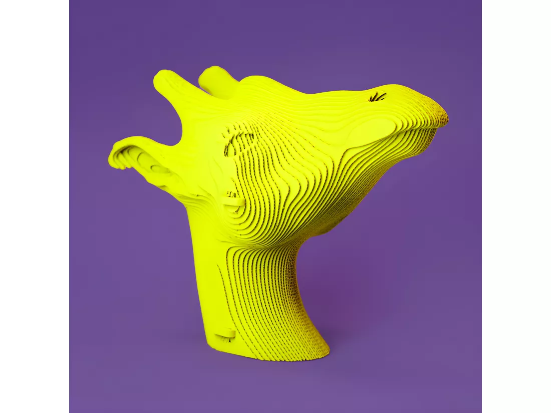 Puzzle 3D Girafe Naturel Cartonic