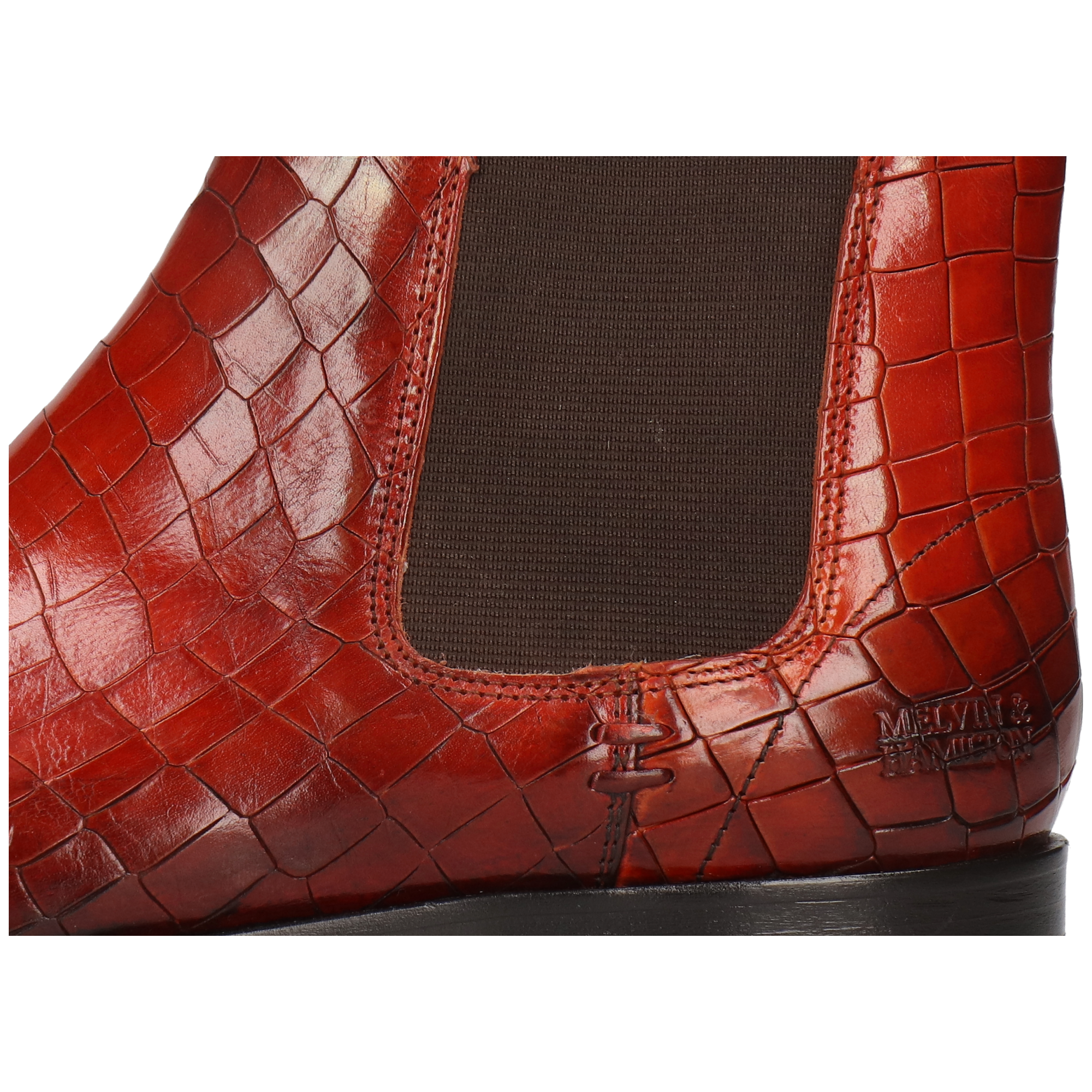 SUSAN 10 - Bottines à talon plat | Orange