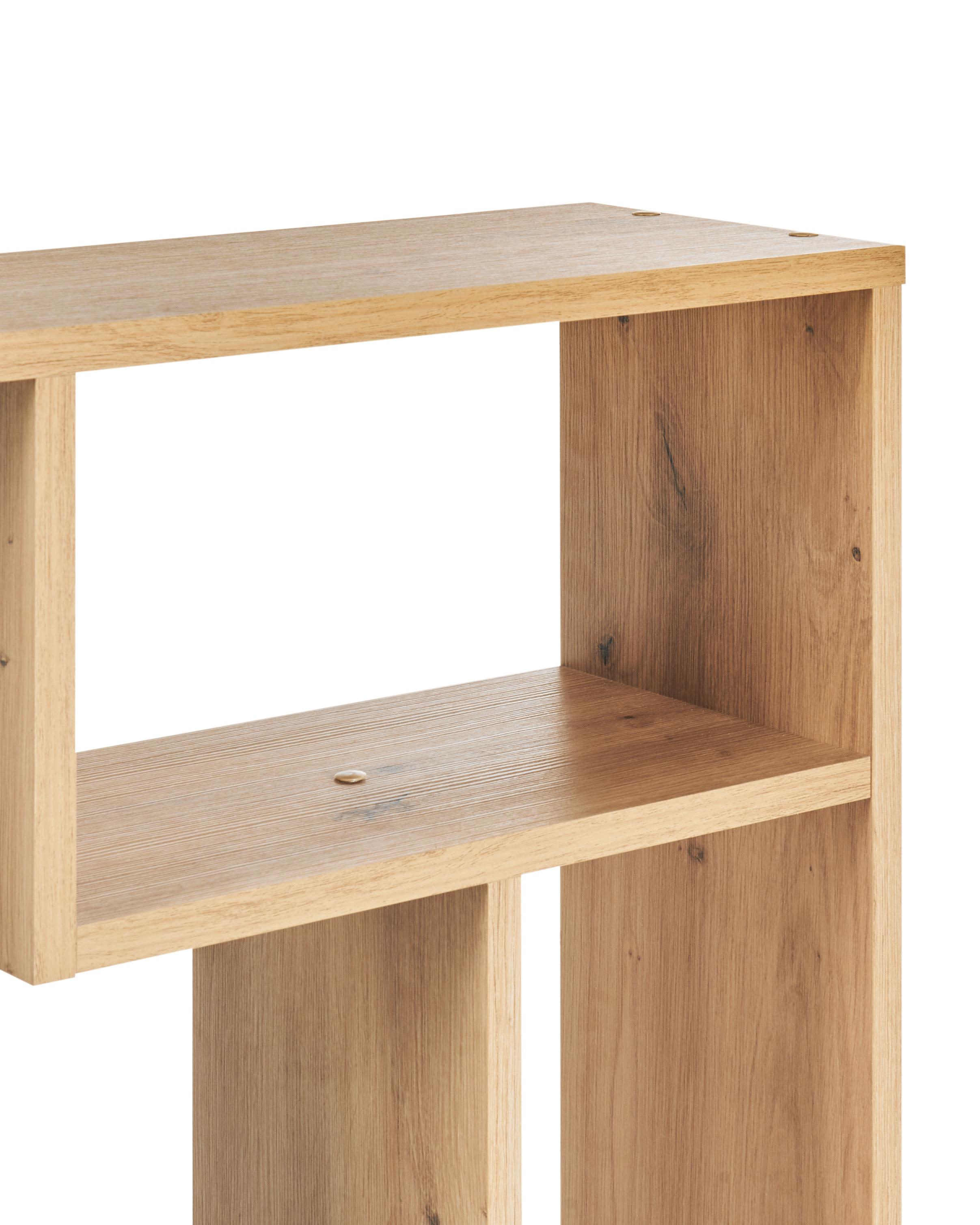 Rek ALMA 122 cm Bruin/zwart