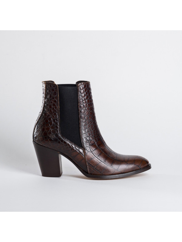 Bottines Fox Cocco Vintage Marron - Reqins