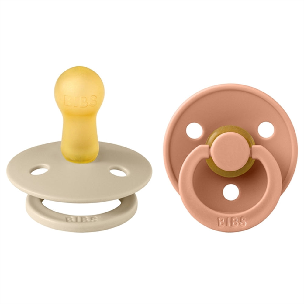 Colour Latex Sutter 2-pak Rund Vanilla/Peach - Bibs