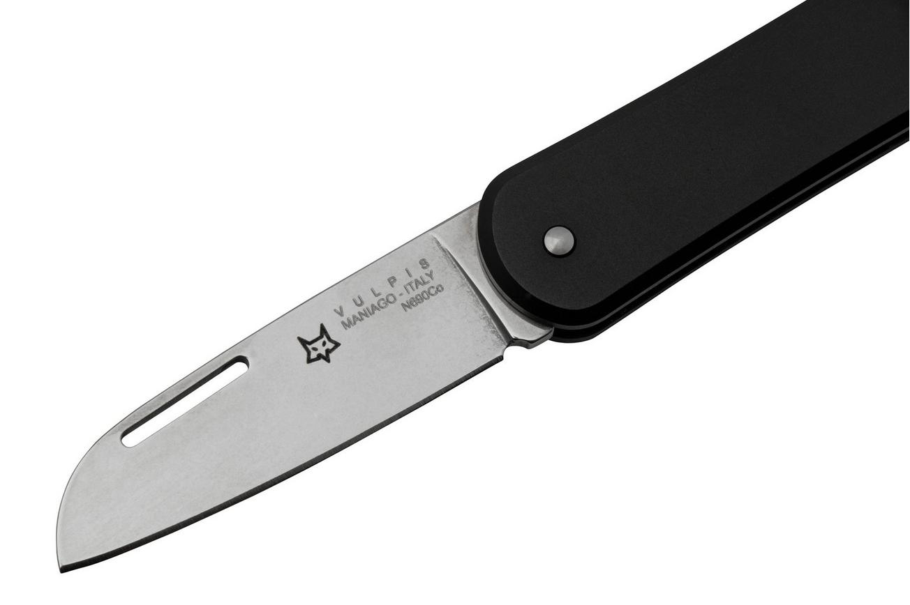 Fox Vulpis FX-VP108BK, N690Co, Aluminium Black, zakmes