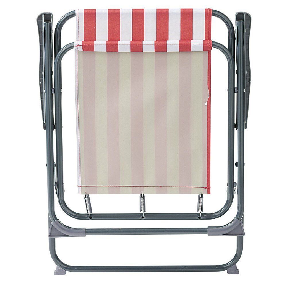 Fauteuil de camping Eskale pliable rouge et blanc