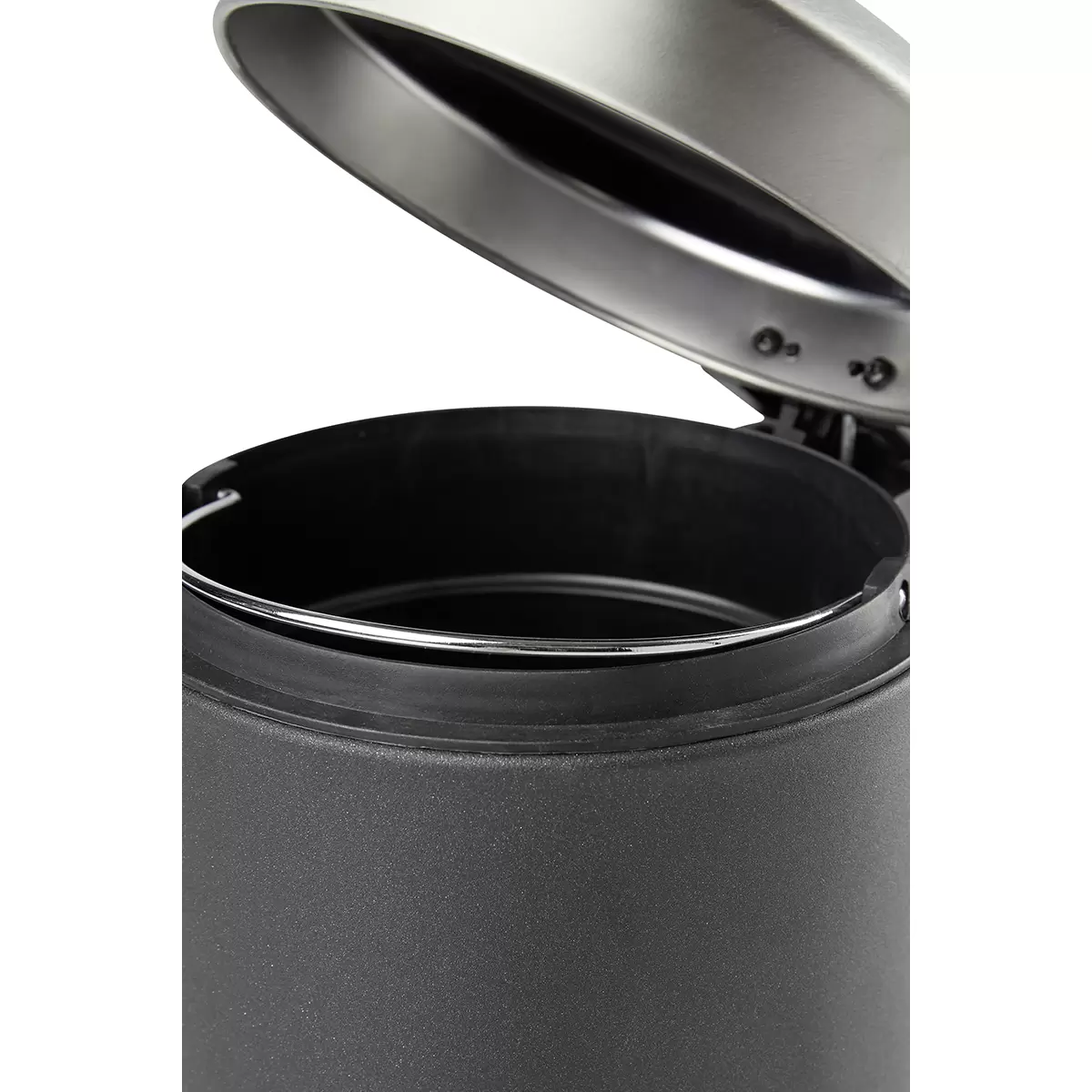 Abfalleimer SCHOU silber,schwarz