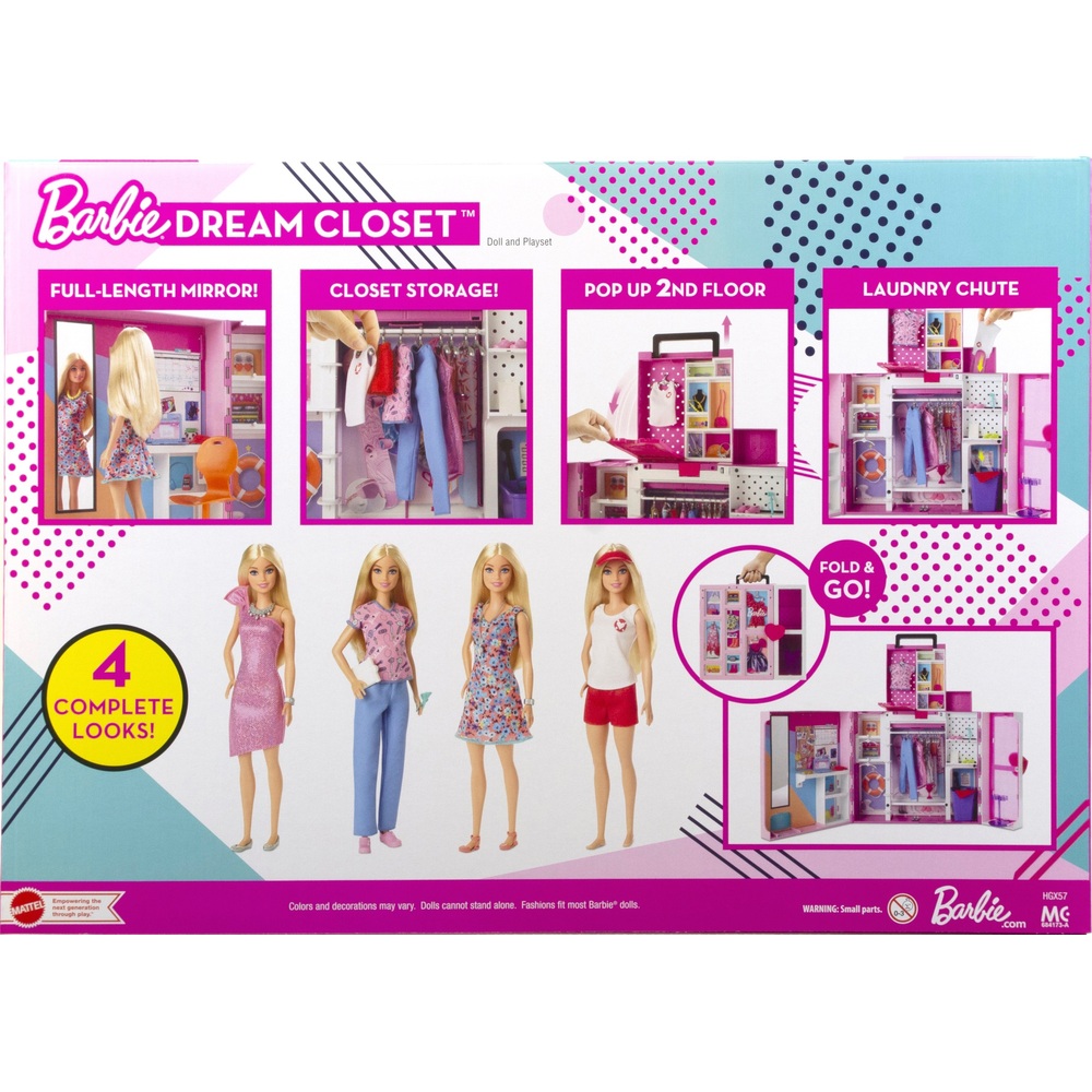 Barbie Traumkleiderschrank mit Puppe & Accessoires
