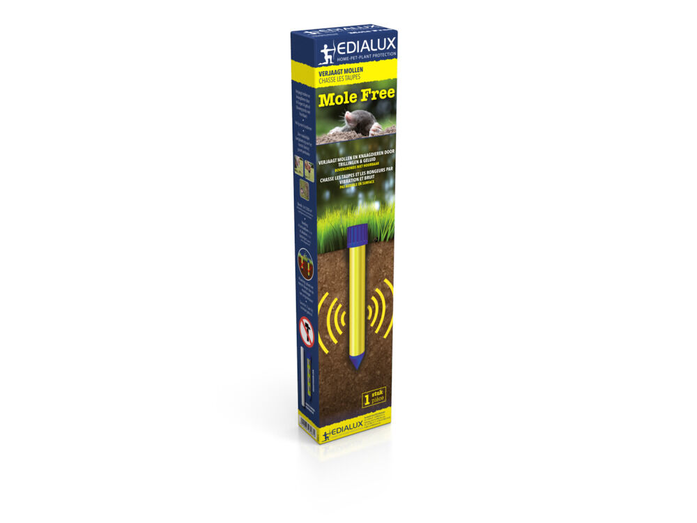 Edialux Mollenverjager op batterij - 1200 m2