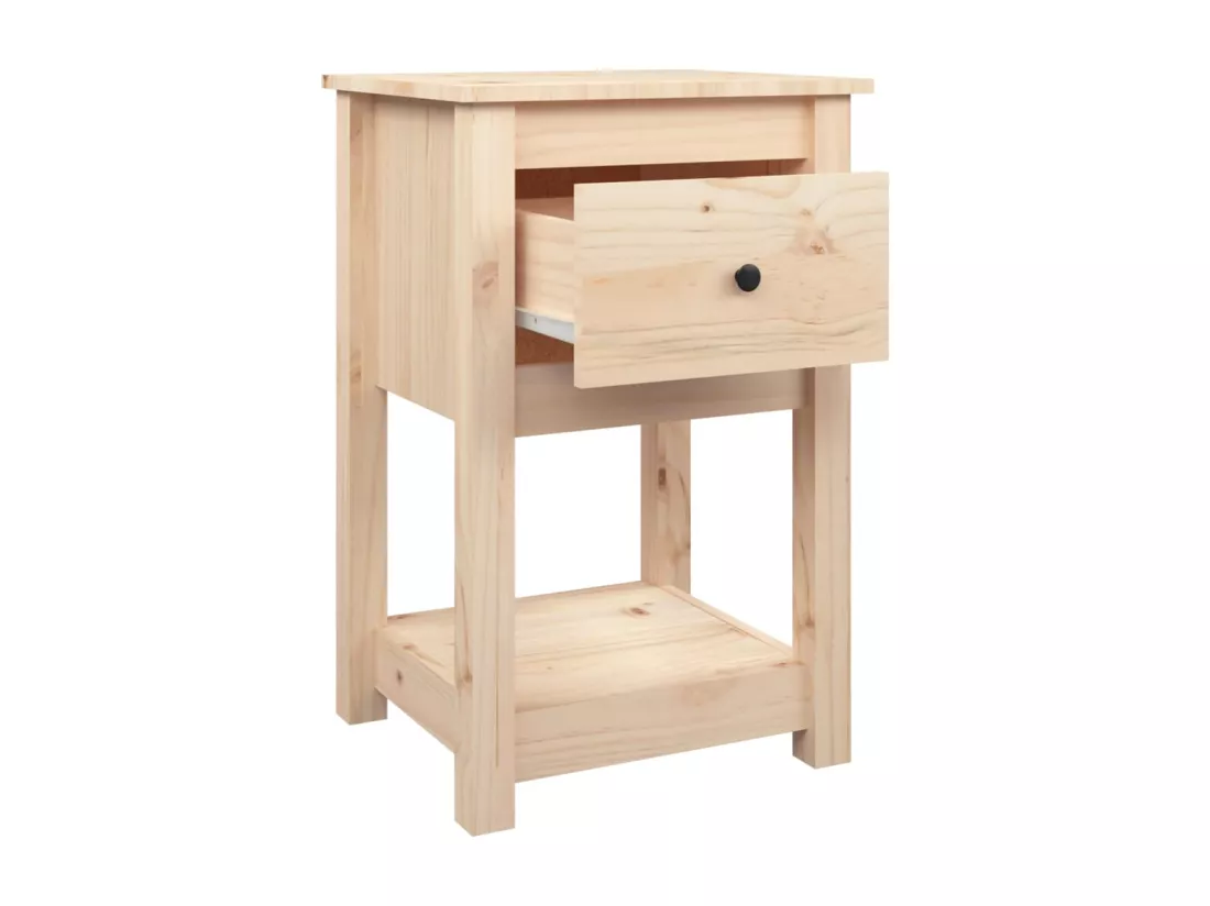 Tables de chevet 2 pcs 40x35x61,5 cm Bois de pin massif
