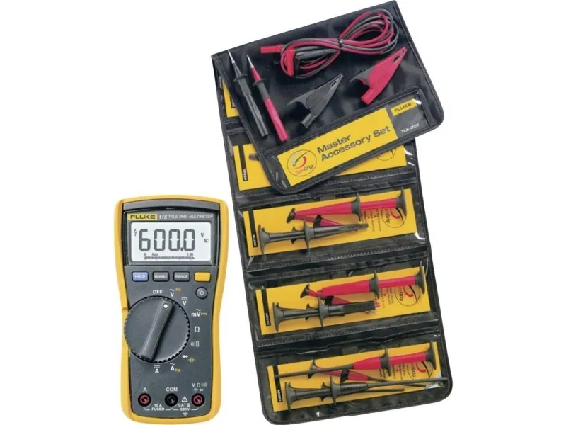 Fluke FLK115/TLK-225-1 Hånd-multimeter digital CAT III 600 V Visning (counts): 6000