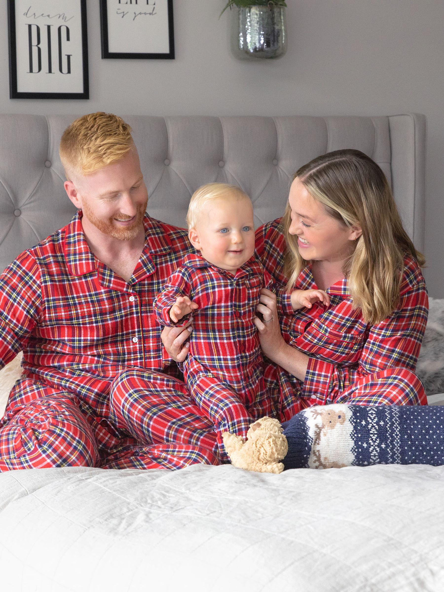 JoJo Maman Bébé - Pyjamaset met tartanruit voor heren