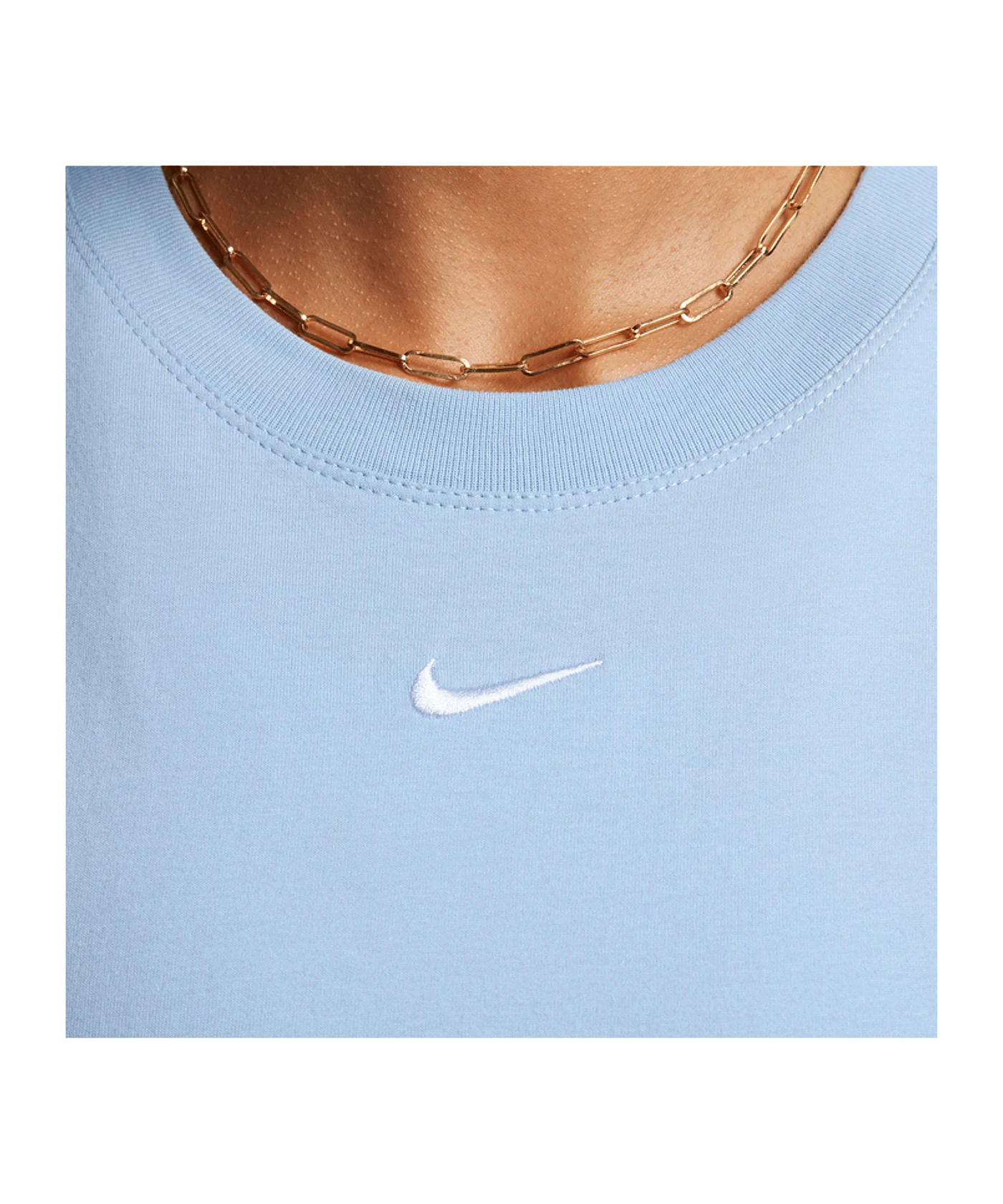 Nike T-Shirt Damen Blau Weiss F440