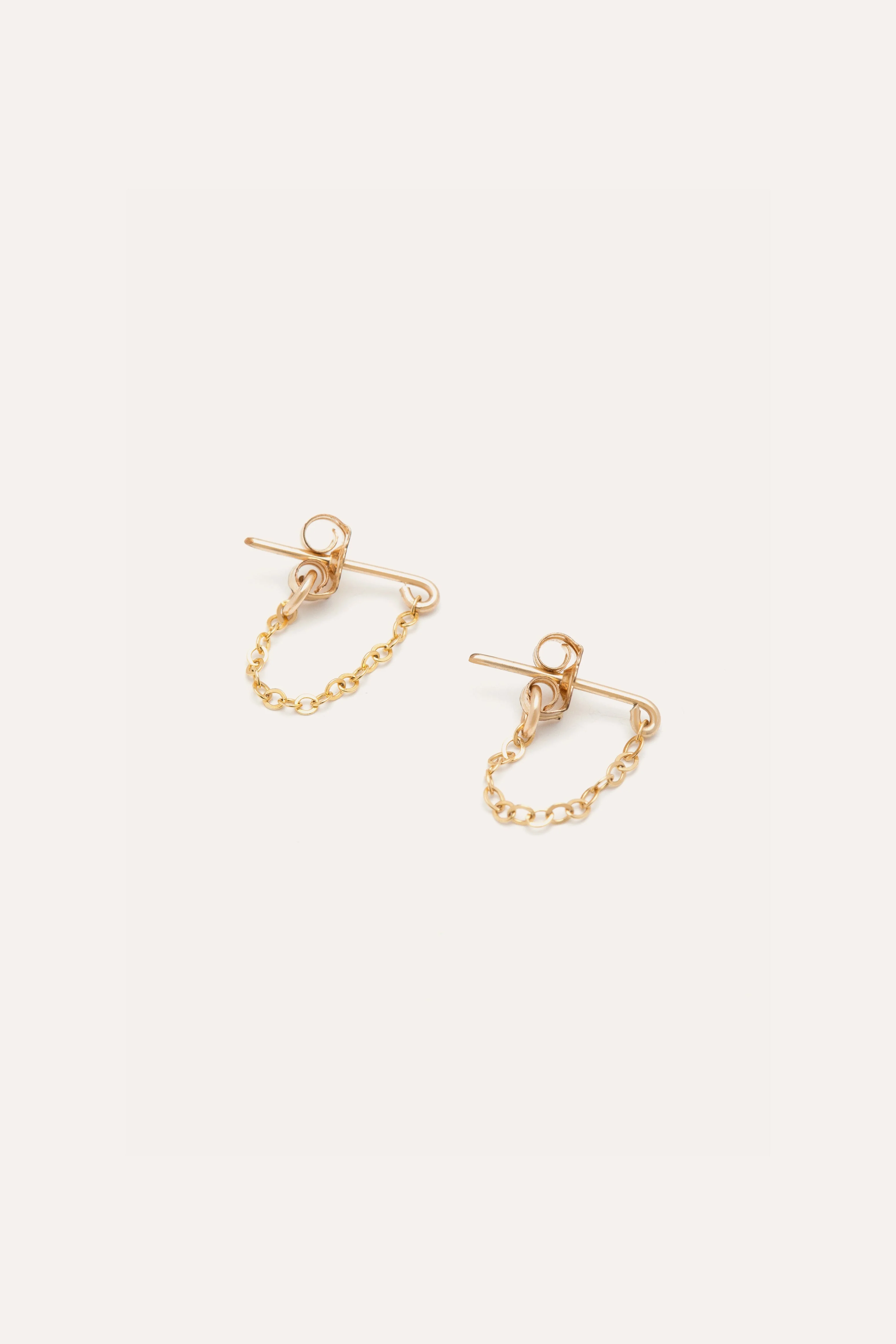 ESSENTIEL - Boucles d'oreilles chaînette | Doré