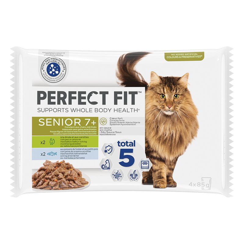 Lot mixte Perfect Fit Senior 7+ Chats stérilisés