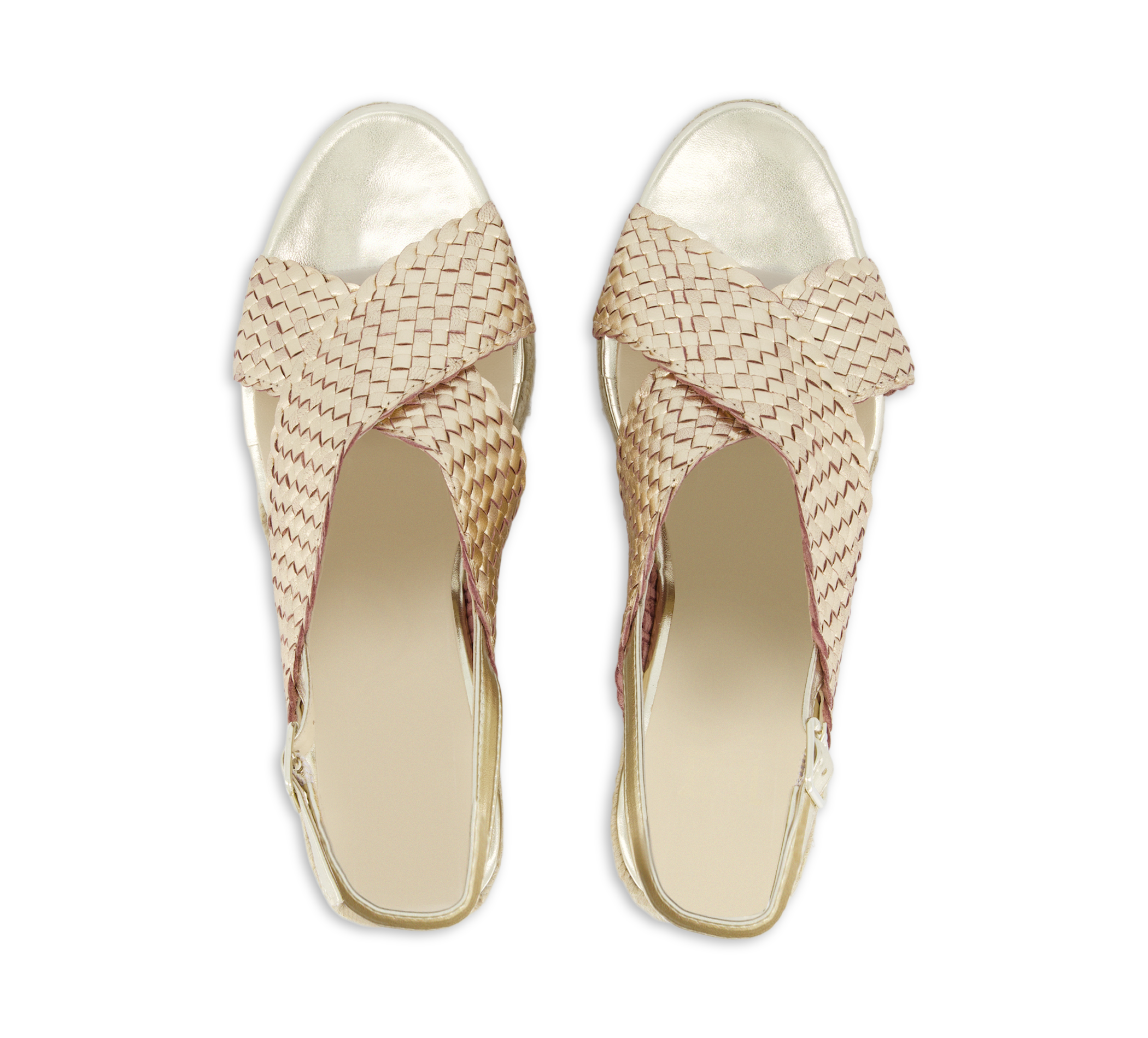 1874 by Walder Riemchensandalen gold