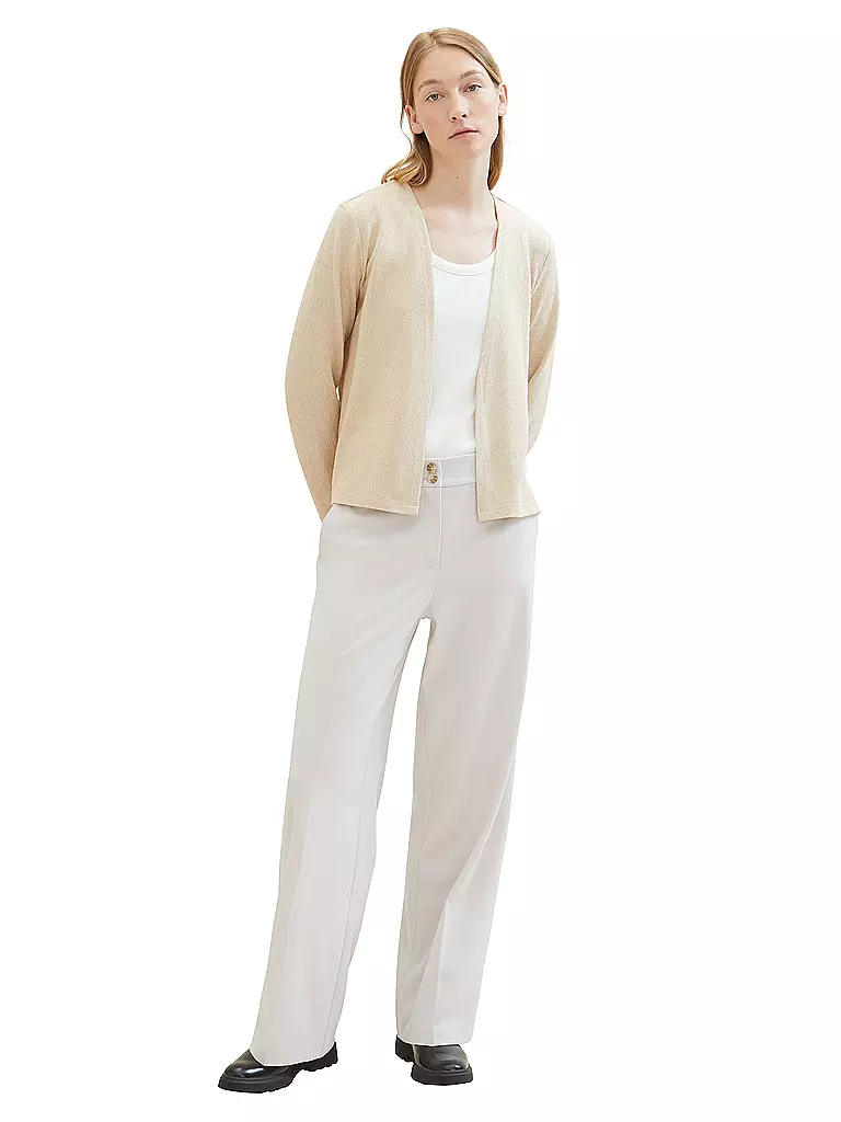 TOM TAILOR Strickjacke beige