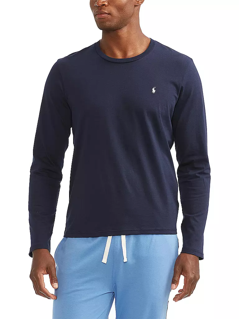 POLO RALPH LAUREN Pyjama Langarmshirt Cruise Navy blau
