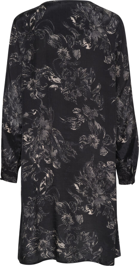 Cream CRLova Short Dress Black and white abstract flowe