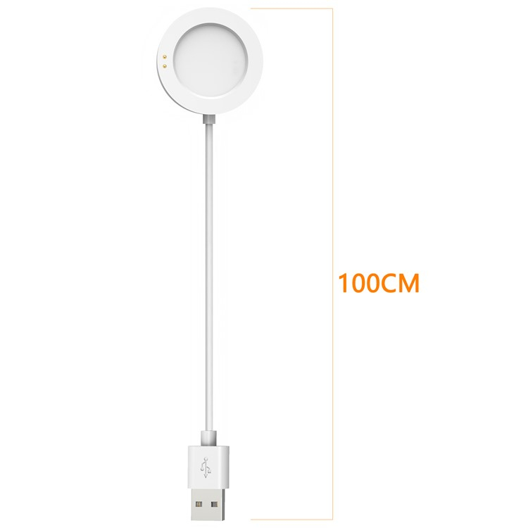 (1m) USB A auf Xiaomi Watch S2 Magnetisches Ladekabel - Weiss