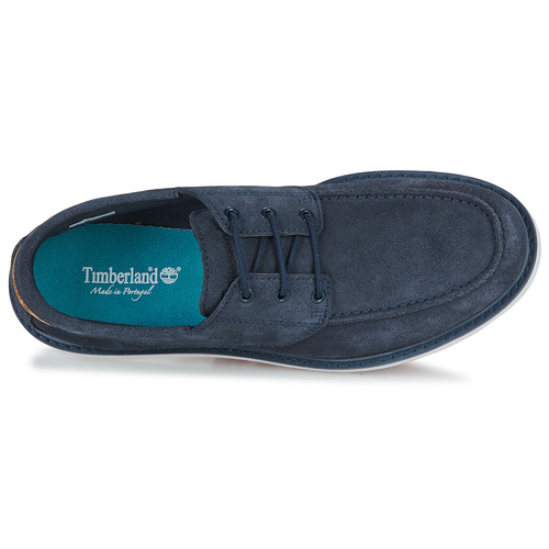 Timberland - NEWMARKET II LTHR BOAT - Marine / Blanc