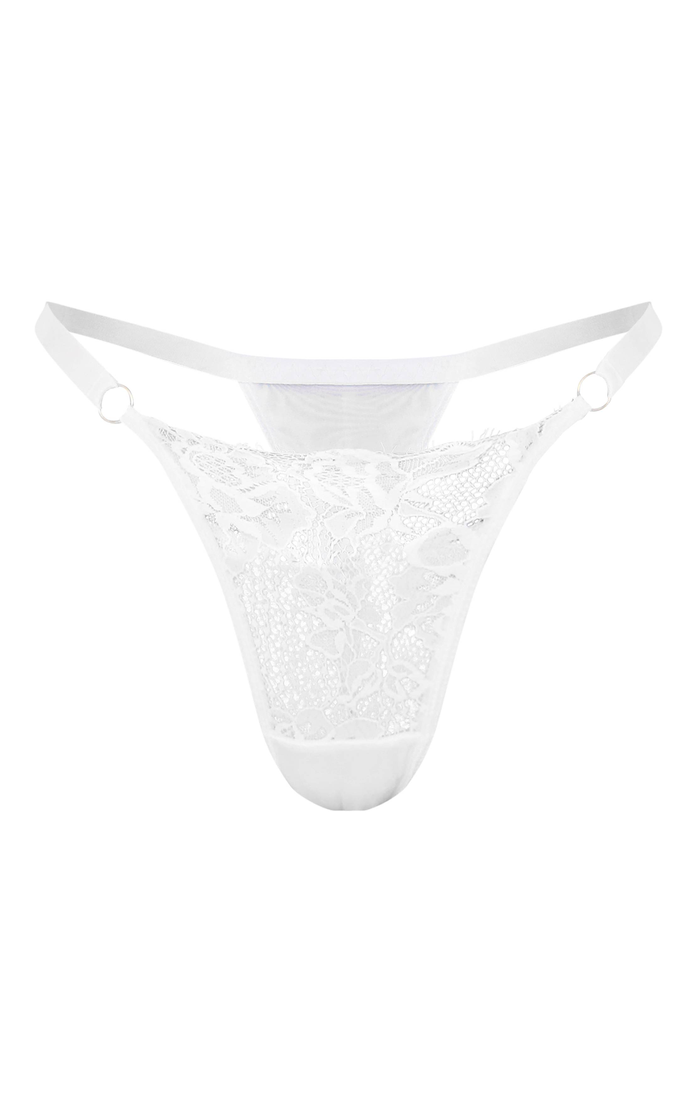 Blanc String En Dentelle Cils