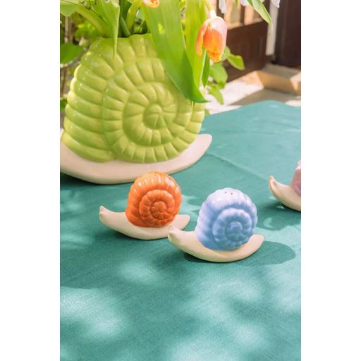 Doiy Woodland Snail Salt- & Pebersæt, Lilla/ Orange