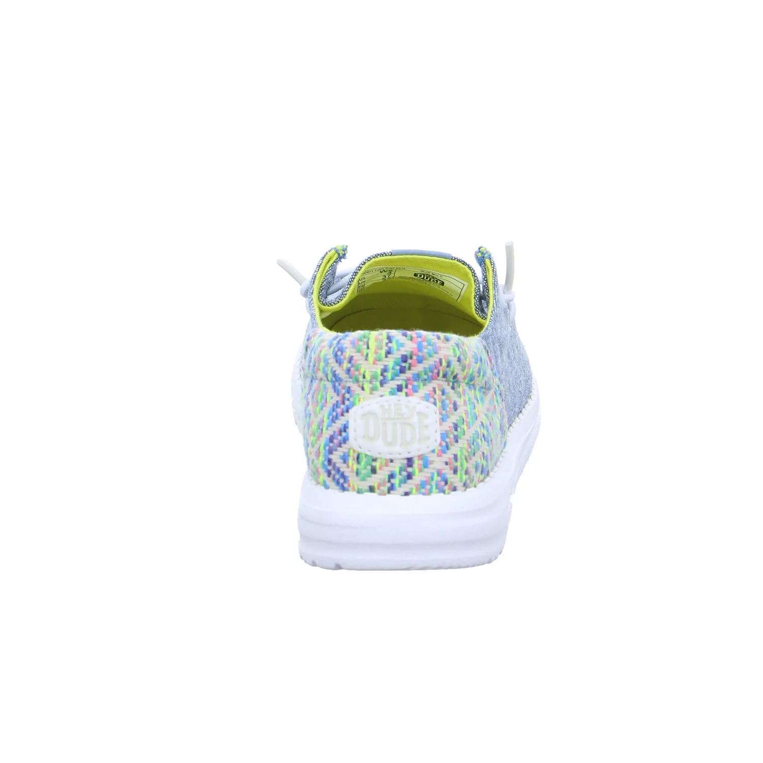 HEY DUDE Sneaker Jeansblau Textil  mit Wechselfussbett