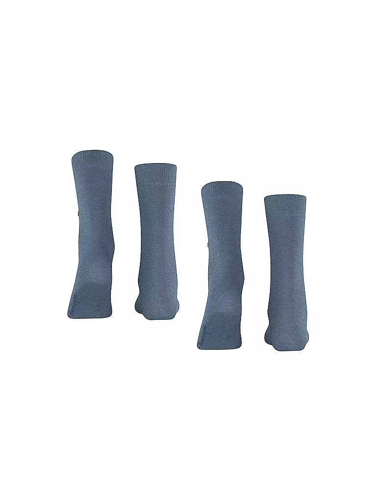 BURLINGTON Damen Socken EVERYDAY 2-er Pkg. 36-41 light denim blau