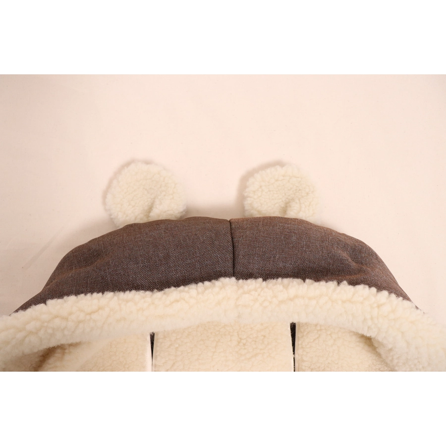 Kaiser Winterfußsack XL EARS WOOL brown melange