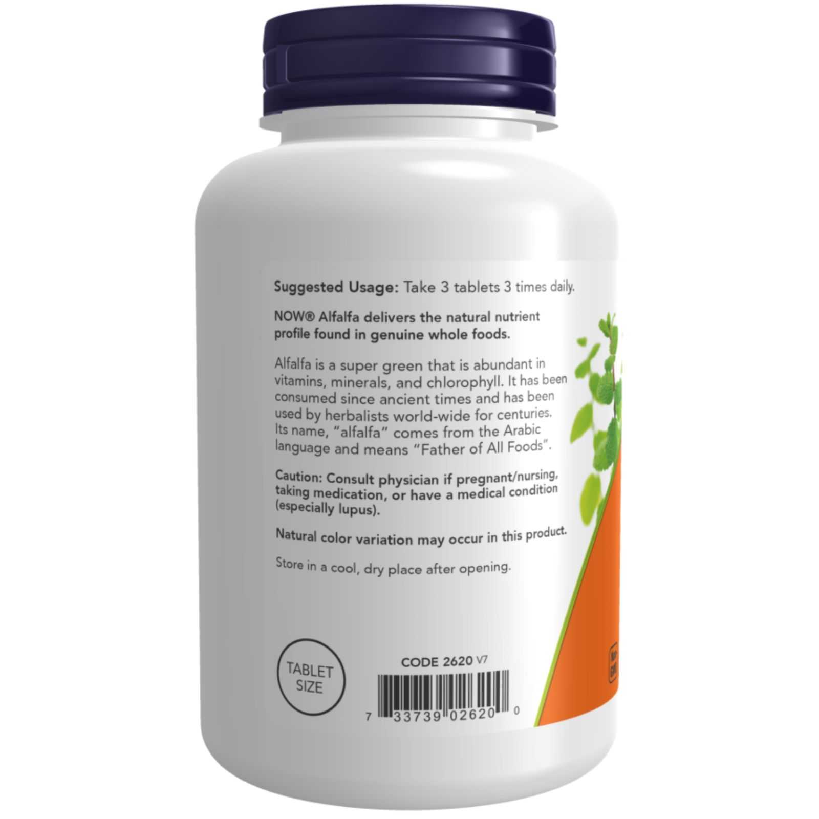 NOW Foods Alfafa 650mg 250 comprimidos