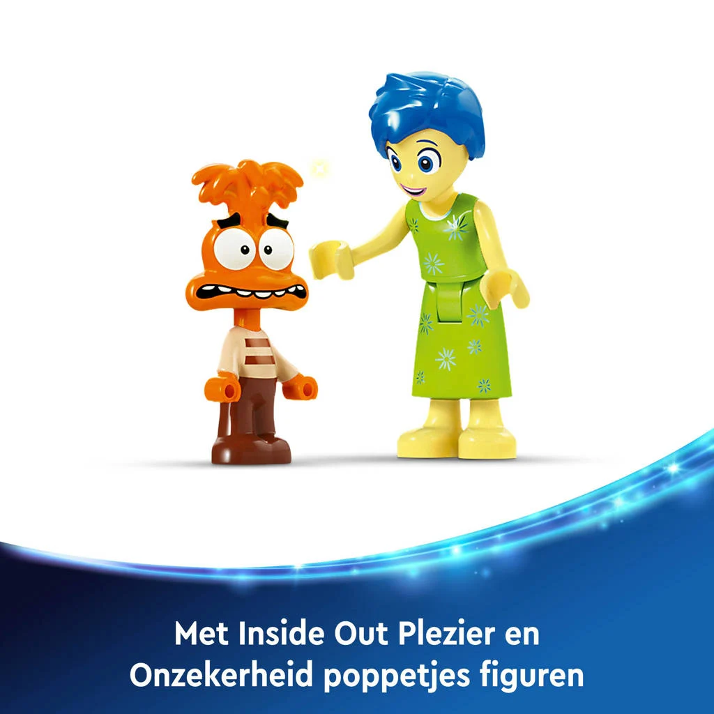 Mooie kleurrijke set voor uren plezierInside Out 2 humeurkubussen van Pixar Bouwbaar Emoties Leren Speelgoed 43248