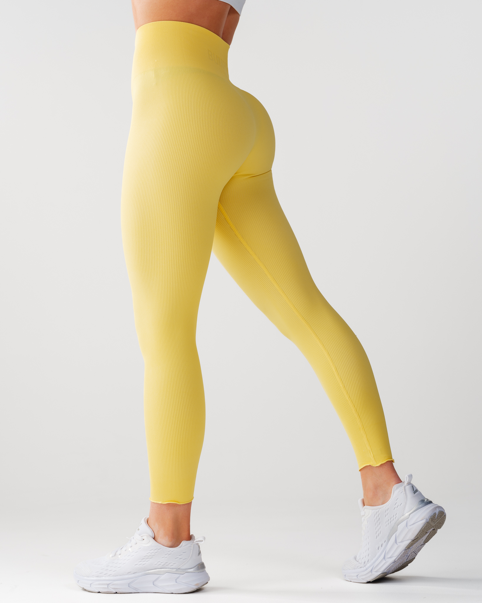 Bumpro Perfect Rib Frill Tights Yellow