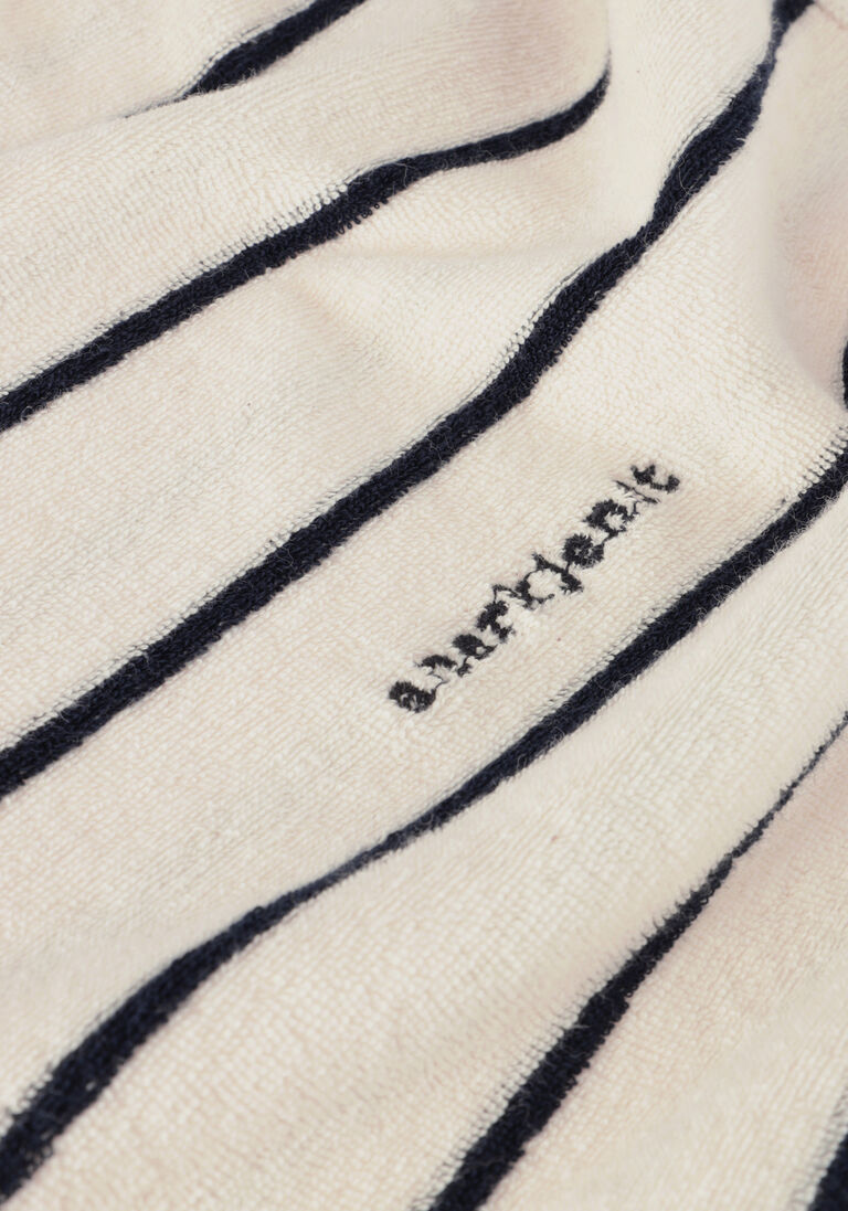 ANERKJENDT beige anerkjendt t-shirt akkikki s/s frotte stripe tee