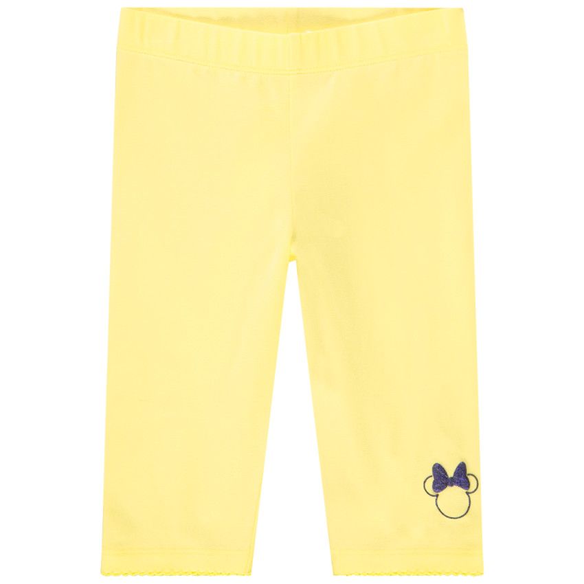 Cycliste print Minnie Disney pour fille - Jaune