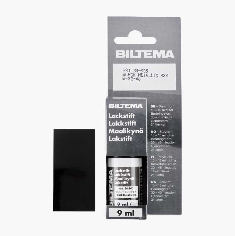 Lakkstift, svart metallic 828, 9 ml